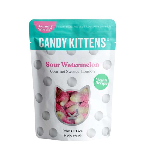 Candy Kittens Fruchtgummi Vegan, Sour Watermelon