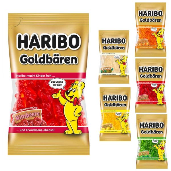 Haribo Goldbären sortenrein, verschiedene Sorten, 75 g