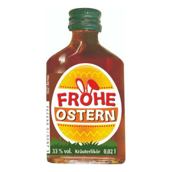 Osterlikör Kräuter, Frohe Ostern, 33%, 2 cl